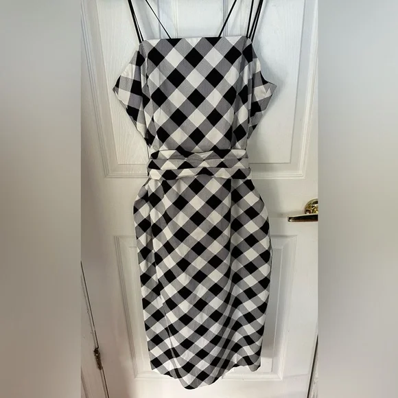 White House Black Market Gingham Picnic Dress - Picture 6 of 11